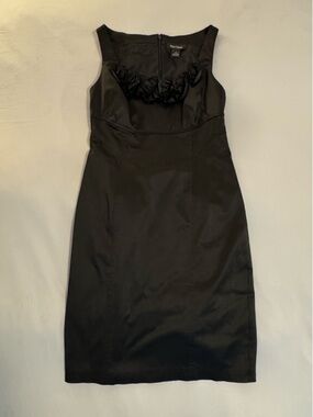 White House Black Market WHBM Black Sleeveless Sheath Cocktail Dress